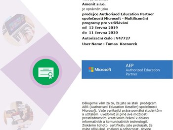 Microsoft Authorized Education Partner 2019