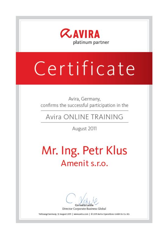 Avira online training 2011