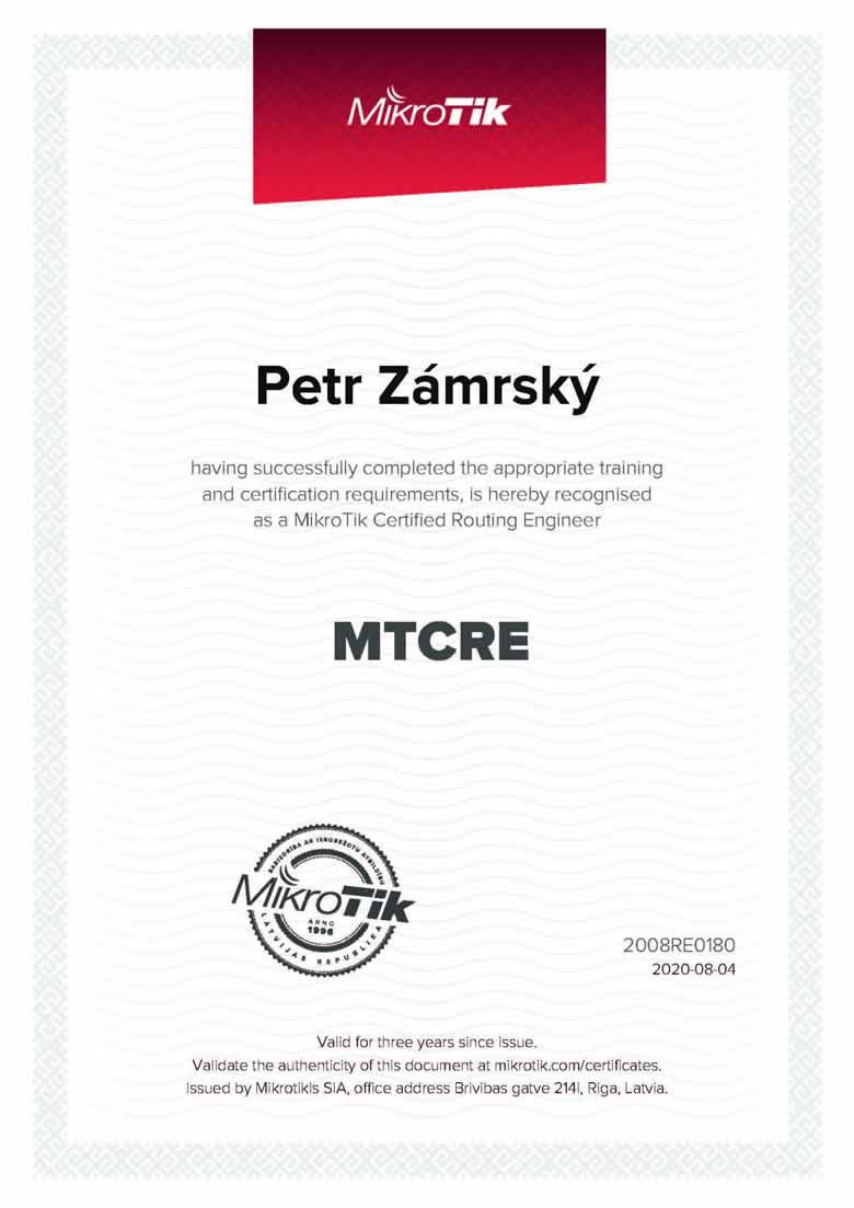MikroTik Certified Routing Engineer 2020