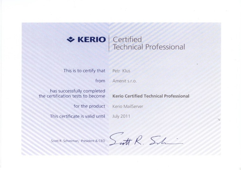 Kerio Certified Technical Professional 2010