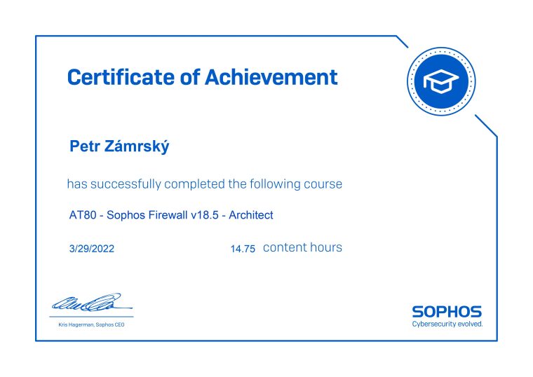 Sophos XG Firewall - Architect 2022