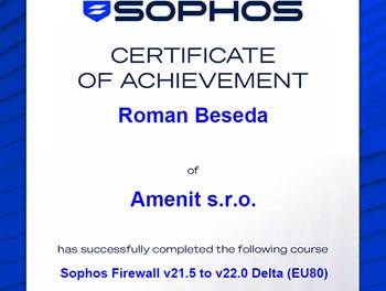 Sophos Firewall v21.5 to v22.0 Delta (EU80)