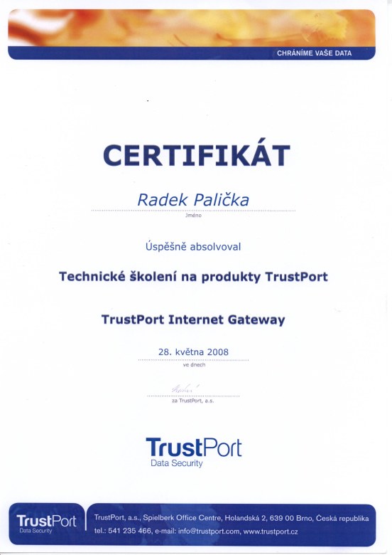 Trustport technické školení 2008