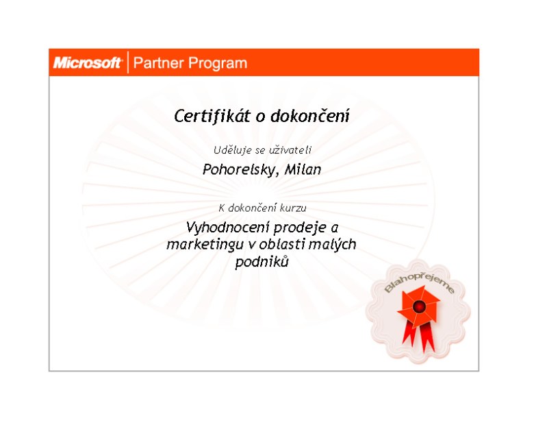 Microsoft marketing course 2006