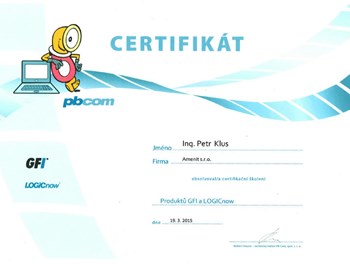 GFi Certifikační školení 2015