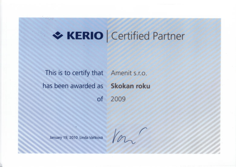 Kerio Skokan roku 2009