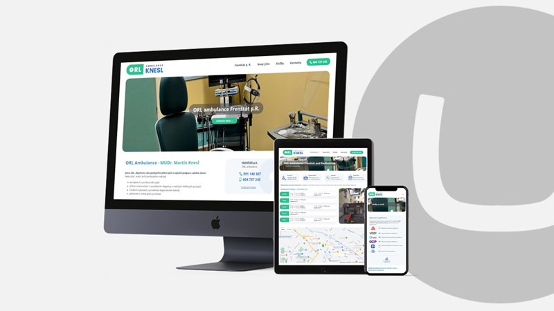 Webové stránky pro ORL ambulanci - MUDr. Martin KNESL