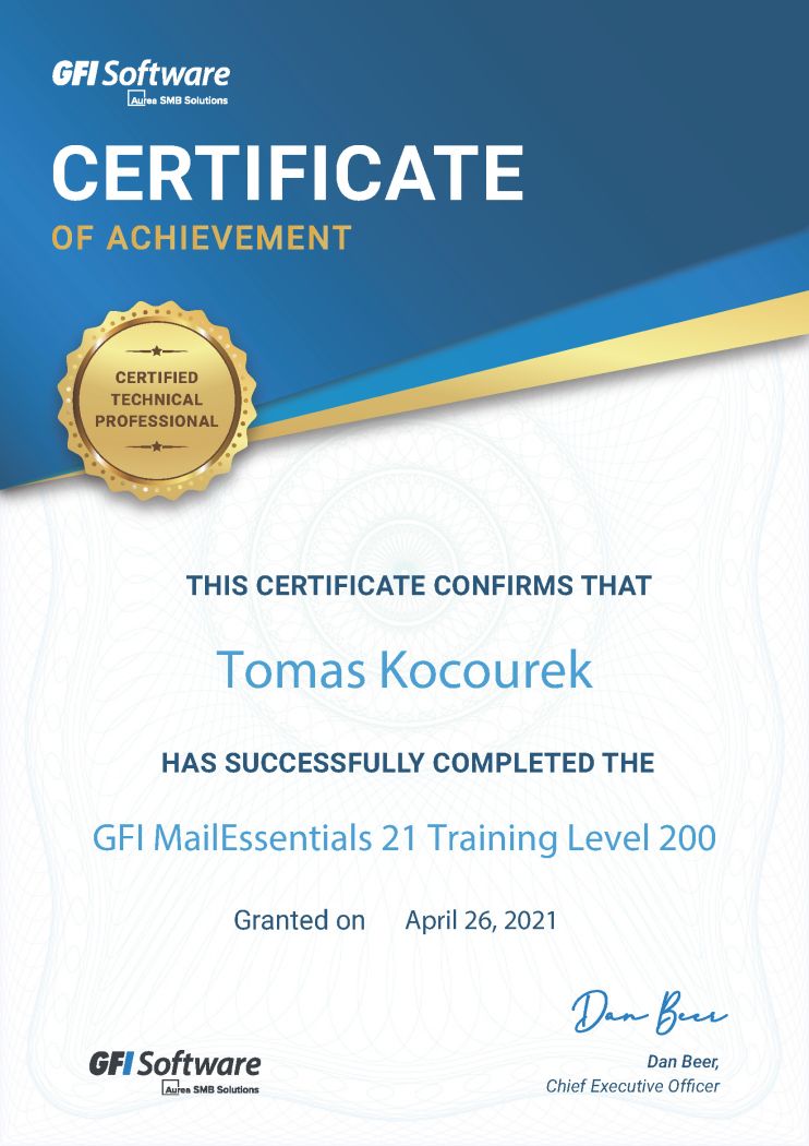 GFI MailEssentials 21 Training Level 200 2021