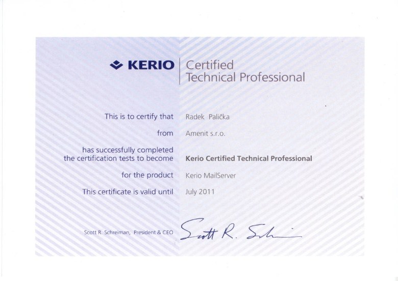 Kerio Certified Technical Professional 2010