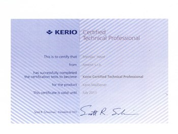 Kerio Certified Technical Professional 2010