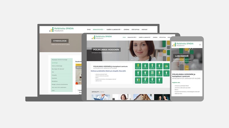 Webové stránky pro Polikliniku Hodonín