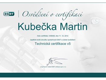 ESET Technická certifikace 2012