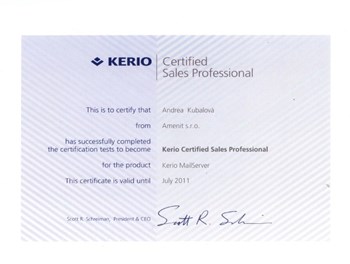 Kerio Certified Sales Professional 2010