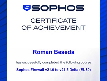 Sophos Firewall v21.0 to v21.5 Delta (EU80)