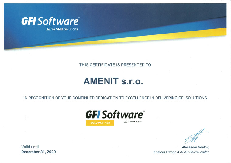GFI Gold Partner 2020