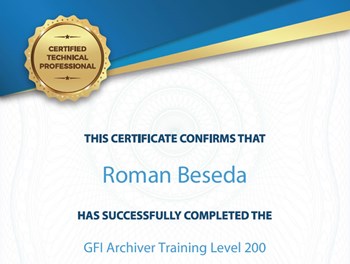 GFI Archiver Training (L-200) 2018