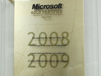 Microsoft Gold Partner 2008 - 2009
