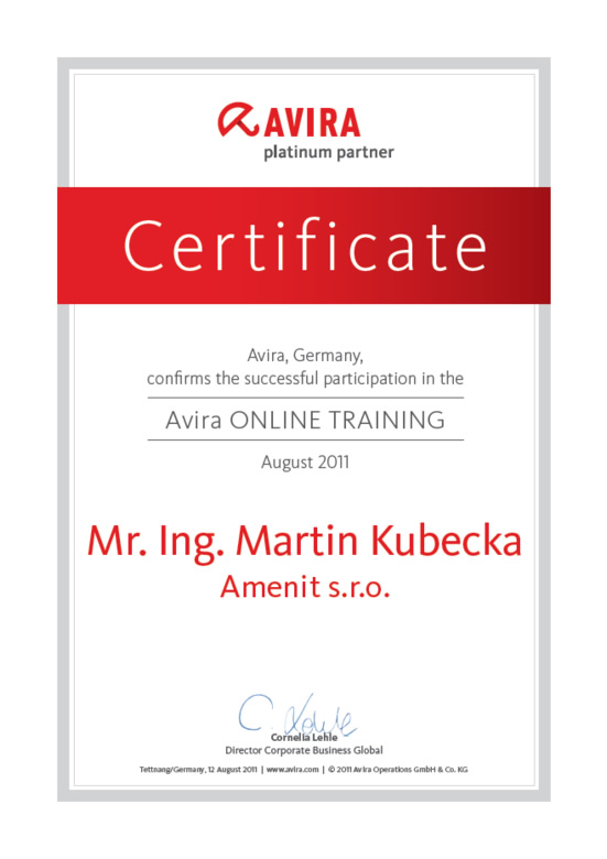 Avira online training 2011