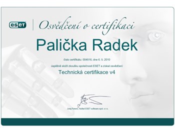 ESET Technická certifikace 2010