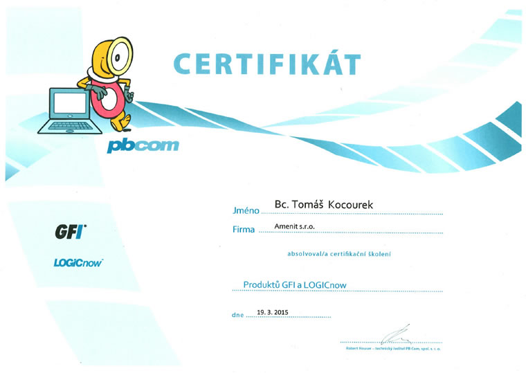 GFi Certifikační školení 2015