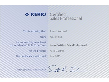 Kerio Control Certified Sales Professional 2011