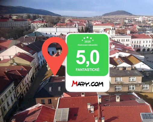 Jsme mezi nejlépe hodnocenými na Mapy.com!