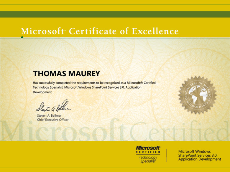 Microsoft SharePoint, Application Development 2009