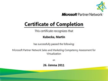 Microsoft Competency for Virtualization 2011