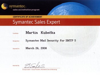 Symantec Sales Expert Mail Security for SMTP 2008