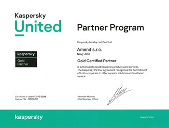 Kaspersky Gold Partner 2020