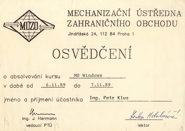 Microsoft Windows 1.0 1989