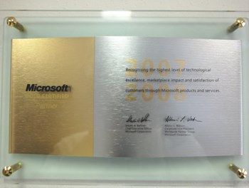 Microsoft Gold Partner 2007 - 2008