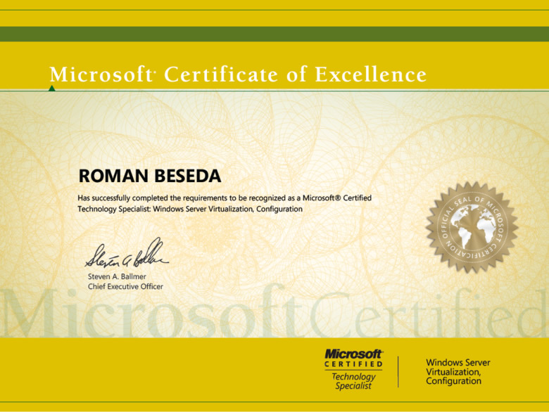 Windows Server Virtualization Configuration 2010