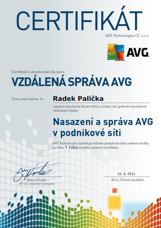 AVG Vzdálená správa 2011