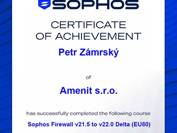 Sophos Firewall v21.5 to v22.0 Delta (EU80)