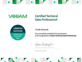 Veeam Technical Sales Professional 2023