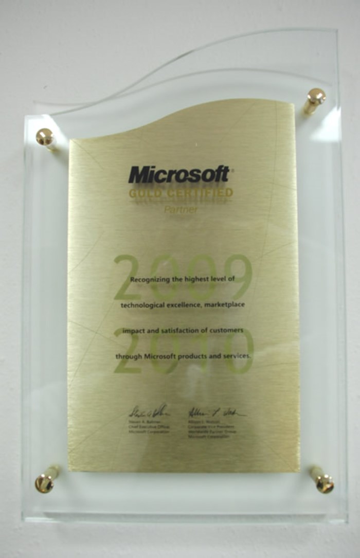 Microsoft Gold Partner 2009 - 2010