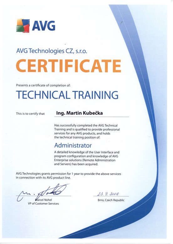 AVG administrator 2008