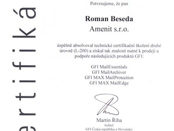 GFi Technická certifikace 2010
