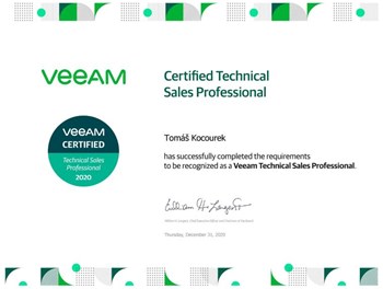 Veeam Technical Sales Professional 2020