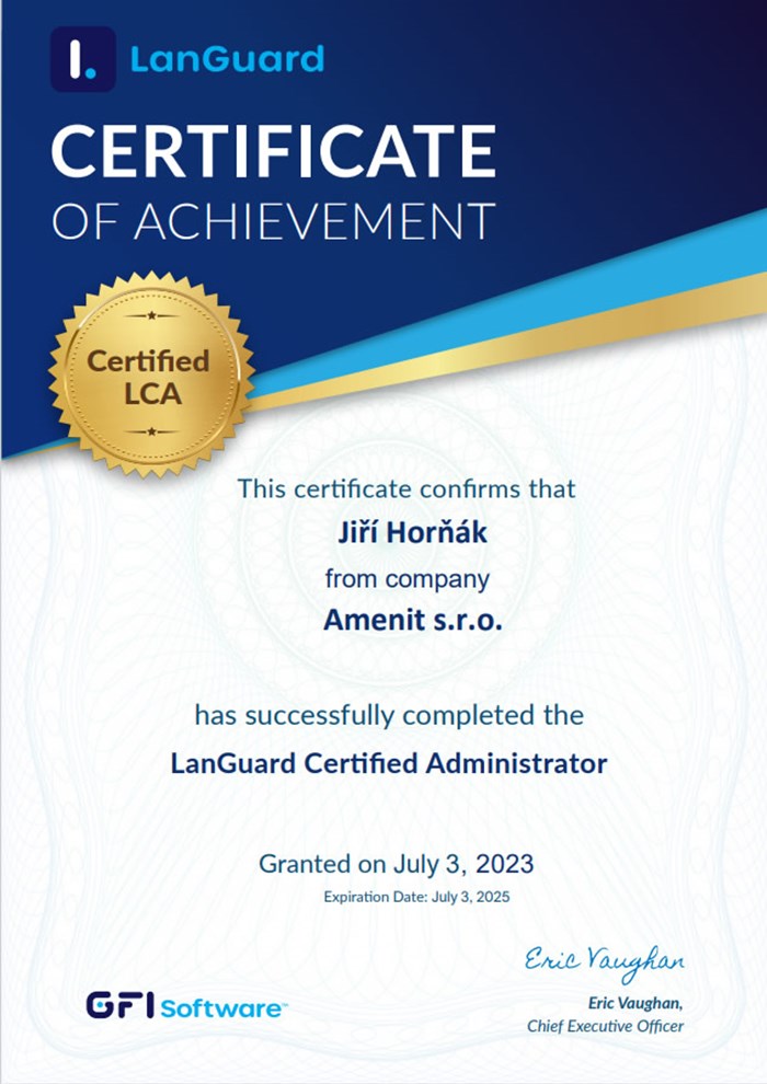 GFI LanGuard Certified Administrator 2023