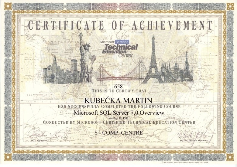 Microsoft SQL Server Course 1999