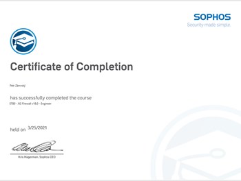 Sophos XG Firewall - Engineer 2021