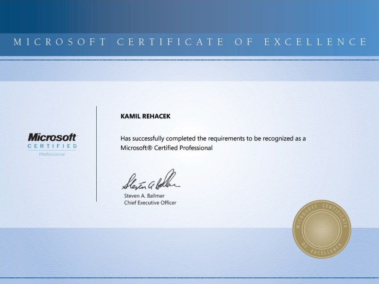 Microsoft Certified Professional 2004