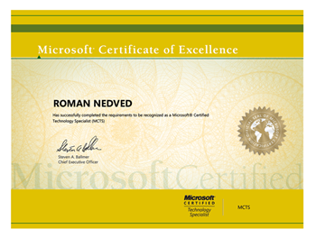 Microsoft Certified Technology Specialist 2012