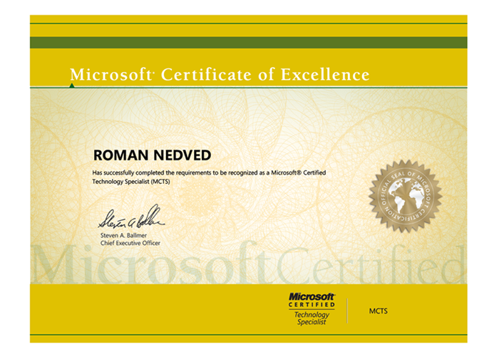 Microsoft Certified Technology Specialist 2012
