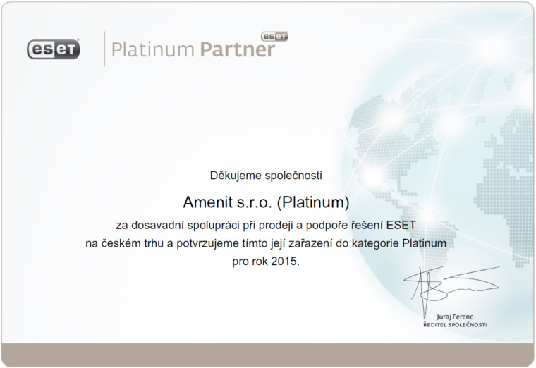 ESET Platinum Partner 2015