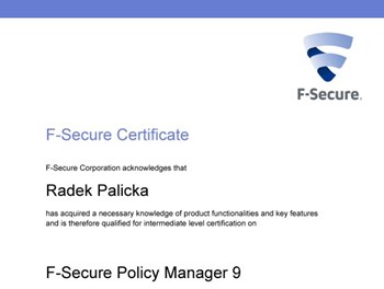 F-Secure Policy Manager 2011