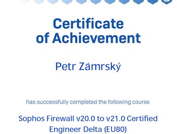 Sophos Firewall Certified Engineer Delta 2025