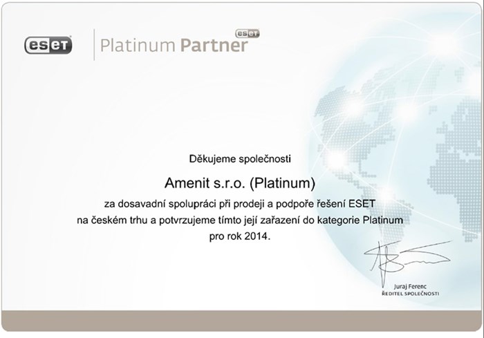 ESET Platinum Partner 2014